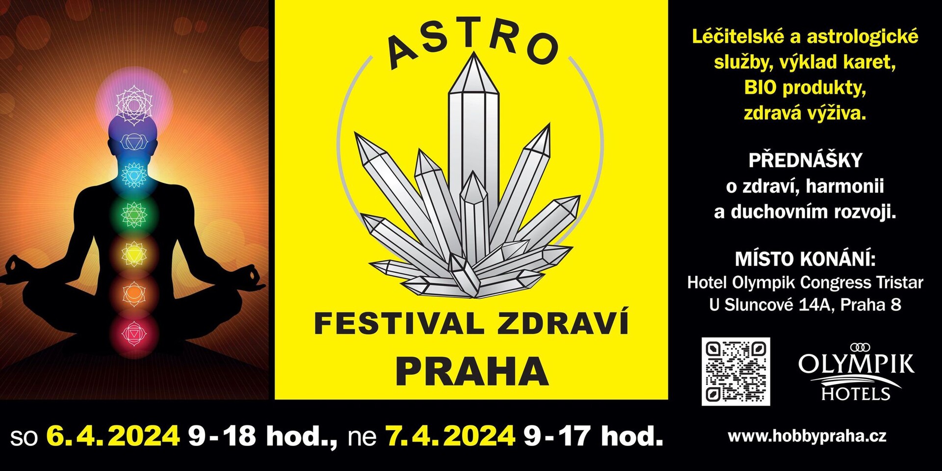 Astrofestival Zdraví Praha Hotel Olympik 2024