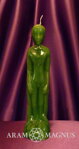 Svíce figurální zelená muž