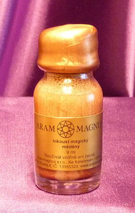 Inkoust magický měděný Arammagnus 9 ml