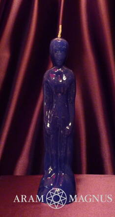 Svíce figurální modrá muž