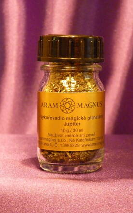 Vykuřovadlo magické planetární Jupiter Arammagnus sklo 10 g/30 ml