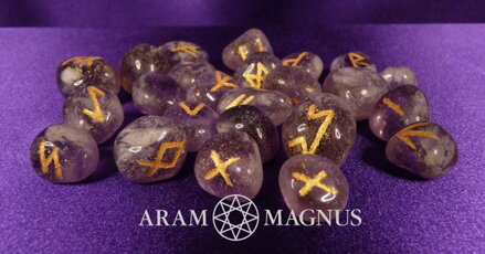 Runy / Runové kameny magické ametyst