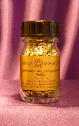 Vykuřovadlo magické planetární Merkur Arammagnus sklo 10 g/30 ml