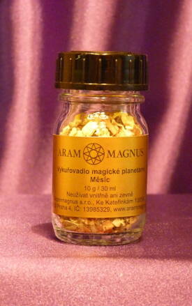 Vykuřovadlo magické planetární Měsíc Arammagnus sklo 10 g/30 ml